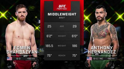 UFC Fight Night - Edmen Shahbazyan vs Anthony Hernandez - May 21, 2023