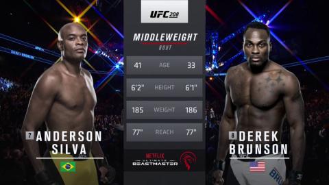 UFC 208 - Anderson Silva vs Derek Brunson - Feb 11, 2017