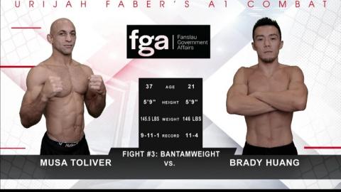 A1 Combat 6 - Brady Huang vs Musa Toliver - Oct 22, 2022