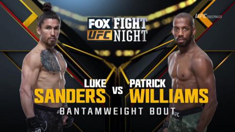 UFC on Fox 29 - Luke Sanders vs Patrick Williams - Apr 14, 2018