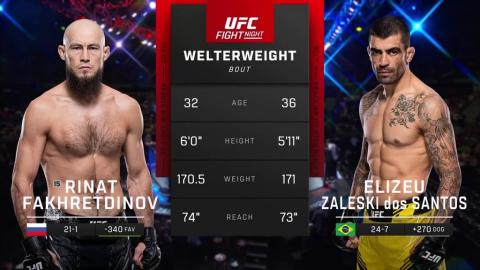 UFC Fight Night 231 - Rinat Fakhretdinov vs Elizeu Zaleski dos Santos - November 04, 2023