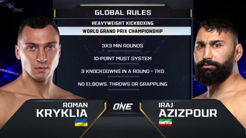 ONE Championship 163 - Roman Kryklya vs Iraj Azizpour - Nov 19, 2022