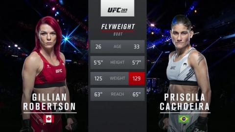 UFC 269 - Gillian Robertson vs. Priscila Cachoeira - Dec 11, 2021
