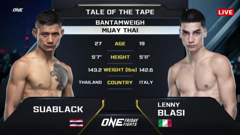 One Friday Fights 28 - Suablack Tor.Pran49 vs Lenny Blasi - August 11, 2023