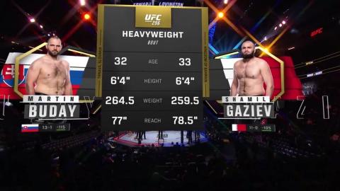 UFC 296 - Martin Buday vs Shamil Gaziev - December 16, 2023