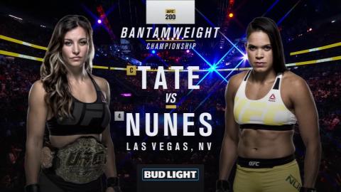 UFC 200 - Miesha Tate vs Amanda Nunes - Jul 9, 2016