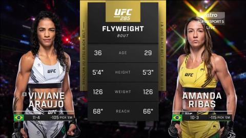 UFC 285 - Viviane Araujo vs Amanda Ribas - Mar 05, 2023