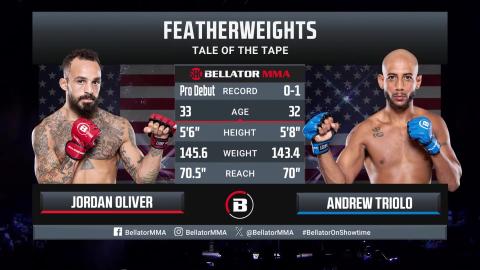 Bellator 298 - Jordan Oliver vs Andrew Triolo - August 10, 2023