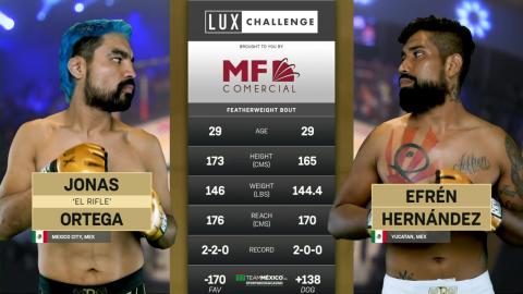 Lux Fight League 34 - Jonas Ortega vs Efren Hernandez - July 20, 2023