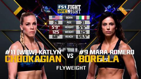 UFC on Fox 27 - Mara Romero Borella vs Katlyn Chookagian - Jan 27, 2018