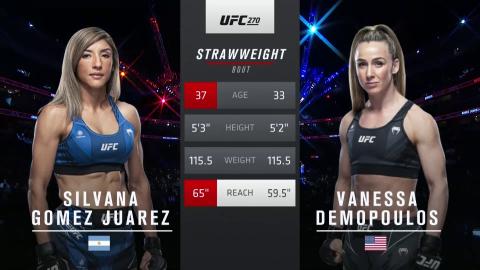 UFC 270 - Silvana Gomez Juarez Vs Vanessa Demopoulos - Jan 22, 2022