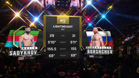 UFC 295 - Nazim Sadykhov vs Viacheslav Borshchev - November 11, 2023