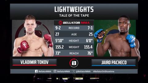 Bellator 298 - Vladimir Tokov vs Jairo Pacheco - August 10, 2023