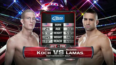 UFC on FOX 6 - Erik Koch vs Ricardo Lamas - Jan 26, 2013