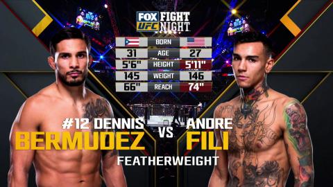 UFC on Fox 27 - Dennis Bermudez vs Andre Fili - Jan 27, 2018
