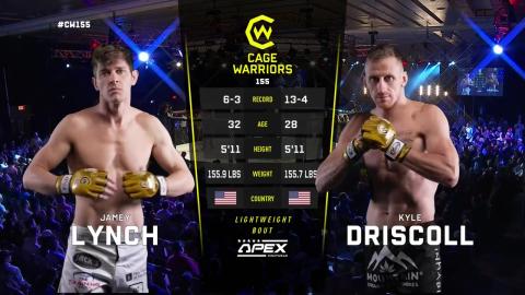 Cage Warriors 155 - Kyle Driscoll vs James Lynch - June 1, 2023