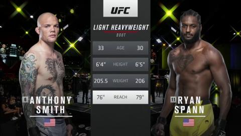 Anthony Smith vs. Ryan Spann - Sep 18, 2021