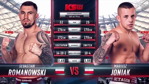 KSW 83 - Mariusz Joniak vs Sebastian Romanowski - June 2, 2023