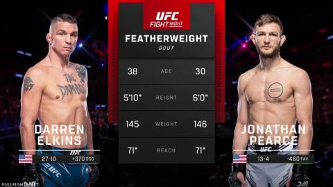 UFC on ESPN 42 - Darren Elkins vs Jonathan Pearce - Dec 03, 2022