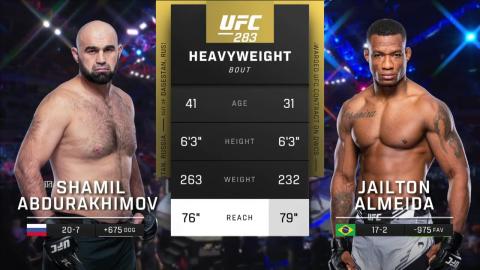 UFC 283 - Shamil Abdurakhimov vs Jailton Almeida - Jan 21, 2023