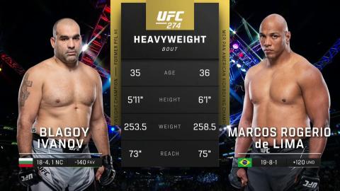 UFC 274 : Blagoy Ivanov vs Marcos Rogerio de Lima - May 7, 2022