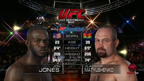 UFC on Versus 2 - Jon Jones vs. Vladimir Matyushenko - Aug 1, 2010