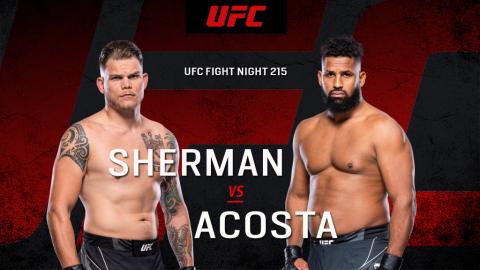 UFC Fight Night 215 - Chase Sherman vs Waldo Cortes-Acosta - Nov 19, 2022