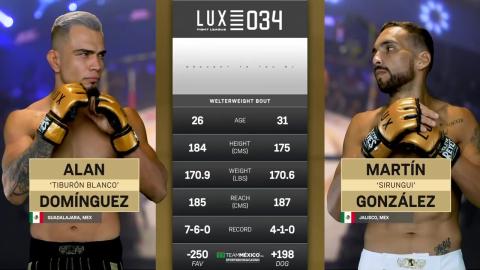 Lux Fight League 34 - Alan Domínguez vs Martín González - July 20, 2023