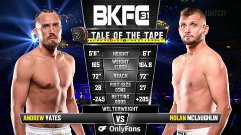 BKFC 31 - Andrew Yates vs Nolan McGlaughlin - Oct 15, 2022