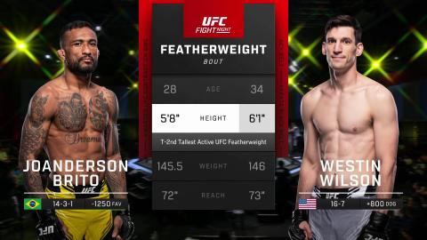 UFC on ESPN 48 - Joanderson Brito vs Westin Wilson - Jul 01, 2023