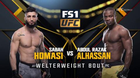 UFC 220 - Sabah Homasi vs Abdul Razak Alhassan - Jan 19, 2018