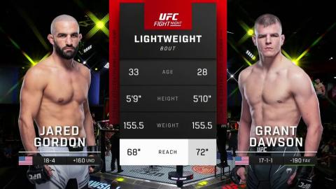 UFCFN : Jared Gordon vs Grant Dawson - Apr 30, 2022