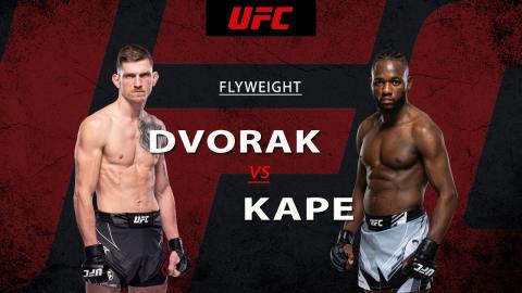 UFC Fight Night 216 - David Dvorak vs Manel Kape - Dec 17, 2022