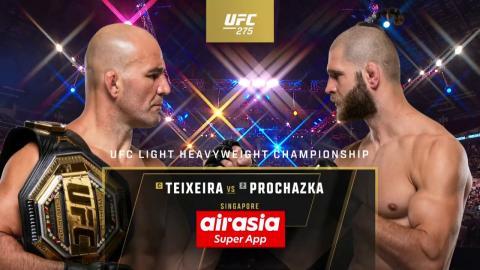 UFC 275: Glover Teixeira vs Jiří Procházka - Jun 12, 2022
