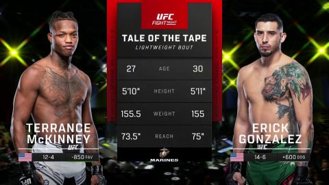 UFC on ESPN 40: Terrance McKinney vs Erick Gonzalez - Aug 7, 2022