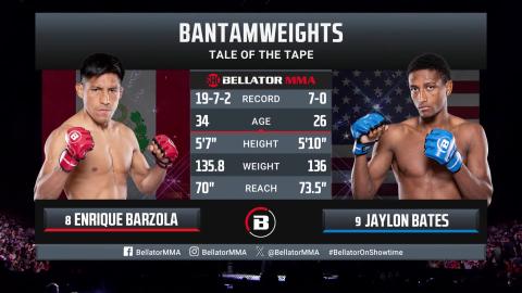 Bellator 298 - Enrique Barzola vs Jaylon Bates - August 10, 2023