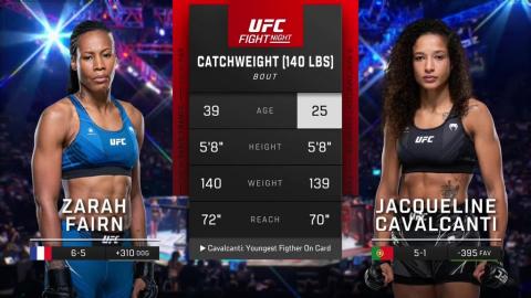 UFC Fight Night 226 - Zarah Fairn vs Jacqueline Cavalcanti - September 01, 2023
