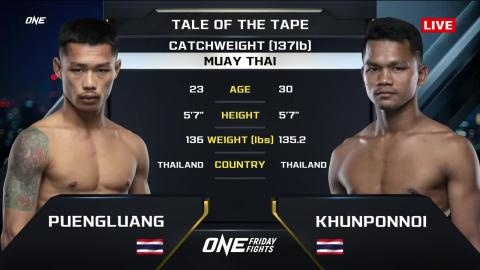 One Friday Fights 26 - Puengluang Baanramba vs Khunponnoi Sor Sommai - July 20, 2023