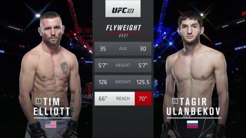 UFC 272 - Tim Elliott vs Tagir Ulanbekov - March 6, 2022