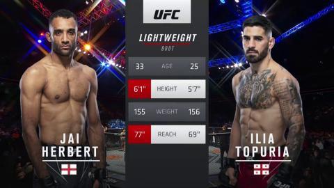 UFC Fight Night 204 - Jai Herbert vs Ilia Topuria - March 20, 2022