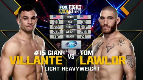 UFC on FOX 16 - Gian Villante vs Tom Lawlor - Jul 25, 2015