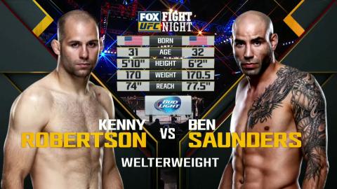UFC on FOX 16 - Kenny Robertson vs Ben Saunders - Jul 25, 2015