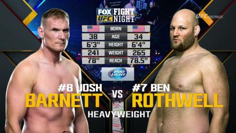 UFC on FOX 18 - Josh Barnett vs Ben Rothwell - Jan 30, 2016