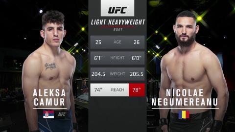 UFC on ESPN 25 - Aleksa Camur vs Nicolae Negumereanu - Jun 19, 2021