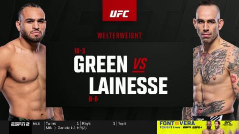 UFCFN : Gabe Green vs Yohan Lainesse - Apr 30, 2022