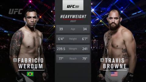 UFC 203 - Fabricio Werdum vs Travis Browne - Sep 10, 2016