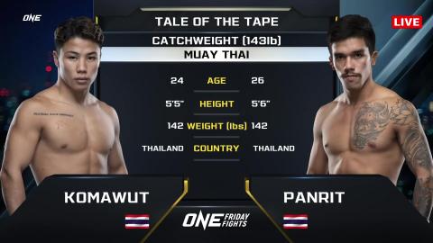 One Friday Fights 29 - KomAwut FAGroup vs P. Lukjaomaesaiwaree - August 17, 2023