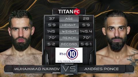 Muhammadjon Naimov vs. Andres Ponce - Sep - 17, 2021