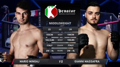 Venator FC 12 - Mario Mingaj vs Gianni Massafra - Oct 8, 2022