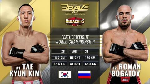 Brave CF 64 - Tae Kyun Kim vs Roman Bogatov - Oct 22, 2022